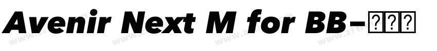 Avenir Next M for BB字体转换 Avenir Next M for BB字体转换
